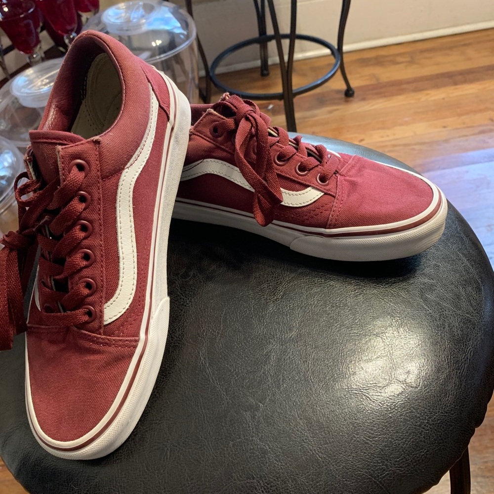 Burgundy Womens Vans